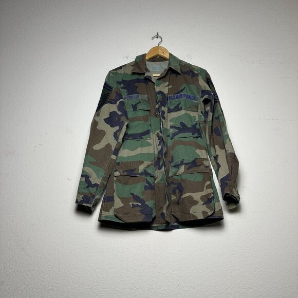 US Air Force Field Utility Uniform Coat Jacket Men XS Camo Combat USA - Picture 1 of 16